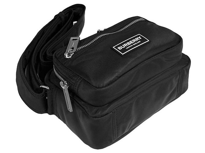 Burberry Borsa a tracolla Camera Logo in nylon nera - vista 10