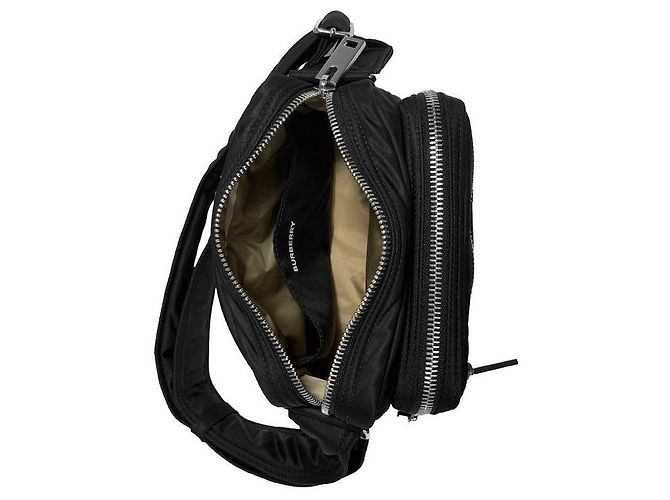 Burberry Borsa a tracolla Camera Logo in nylon nera - vista 13