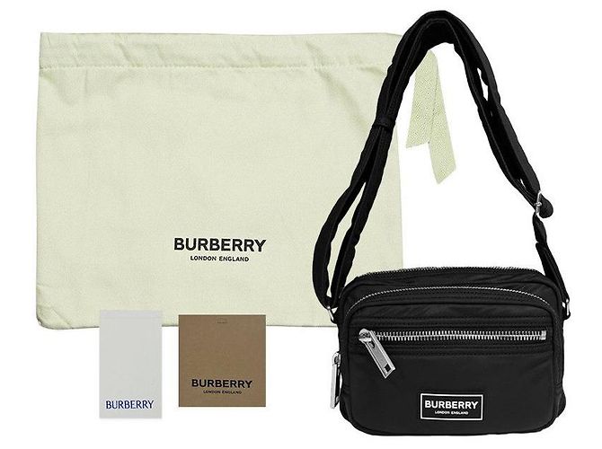 Burberry Borsa a tracolla Camera Logo in nylon nera - vista 19