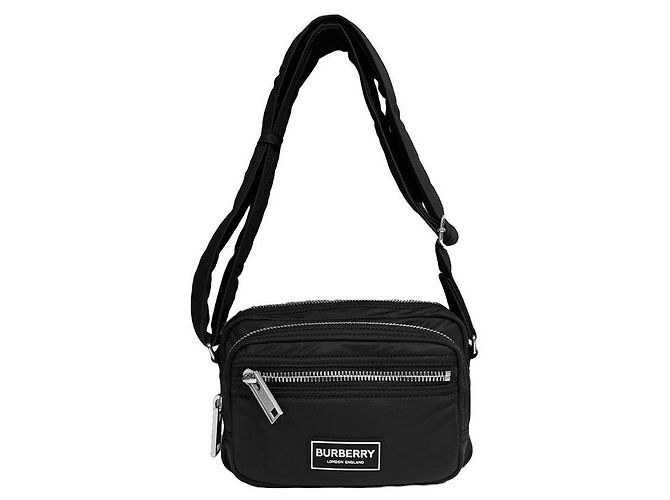 Burberry Borsa a tracolla Camera Logo in nylon nera - vista 6