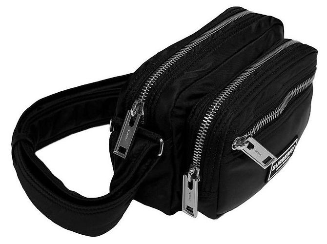 Burberry Borsa a tracolla Camera Logo in nylon nera - vista 9