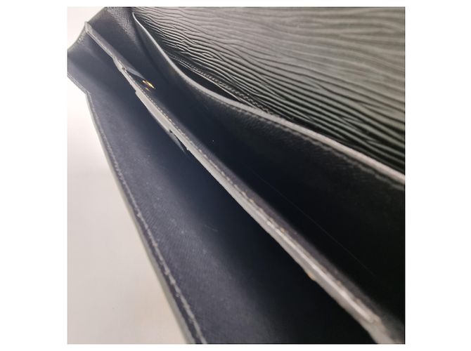 Louis Vuitton Borsa Documenti Epi Serviette Nera Unisex (Upper Grade, Valigetta) - vista 17