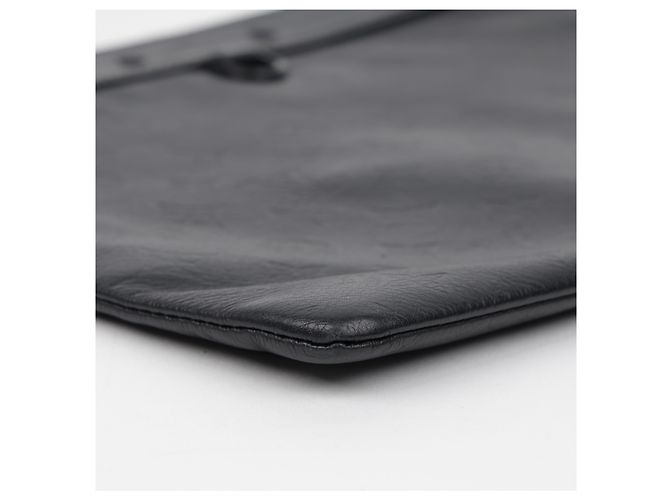 Louis Vuitton Pochette Clutch in pelle Monogram Shadow Nero - vista 12