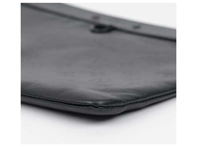 Louis Vuitton Pochette Clutch in pelle Monogram Shadow Nero - vista 13