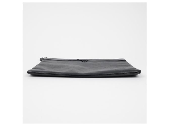 Louis Vuitton Pochette Clutch in pelle Monogram Shadow Nero - vista 7