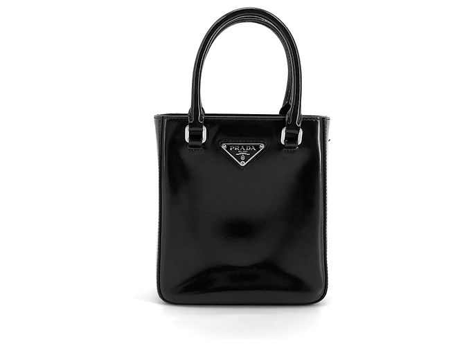 Prada Picca Borsa Tote a Tracolla in Pelle Spazzolata - vista 2