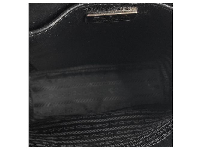 Prada Picca Borsa Tote a Tracolla in Pelle Spazzolata - vista 9