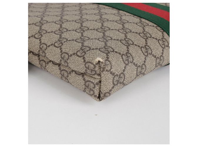 Gucci Borsa a tracolla Web GG Supreme Canvas Beige - vista 9