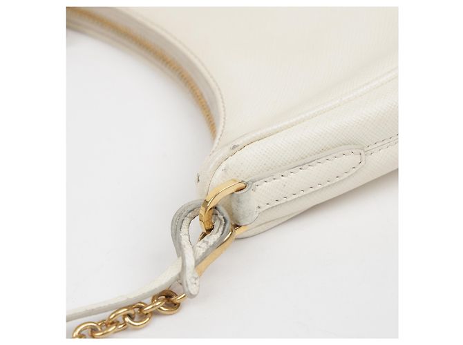 Prada Borsa a tracolla Saffiano Re-Edition White - vista 14