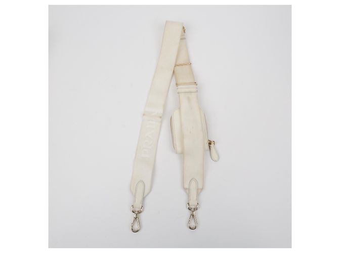 Prada Borsa a tracolla Saffiano Re-Edition White - vista 19