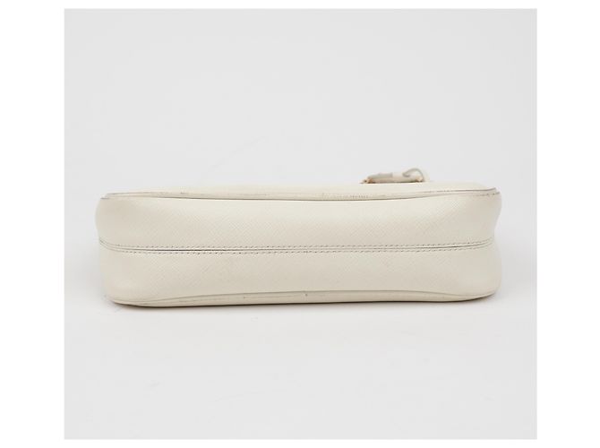 Prada Borsa a tracolla Saffiano Re-Edition White - vista 8