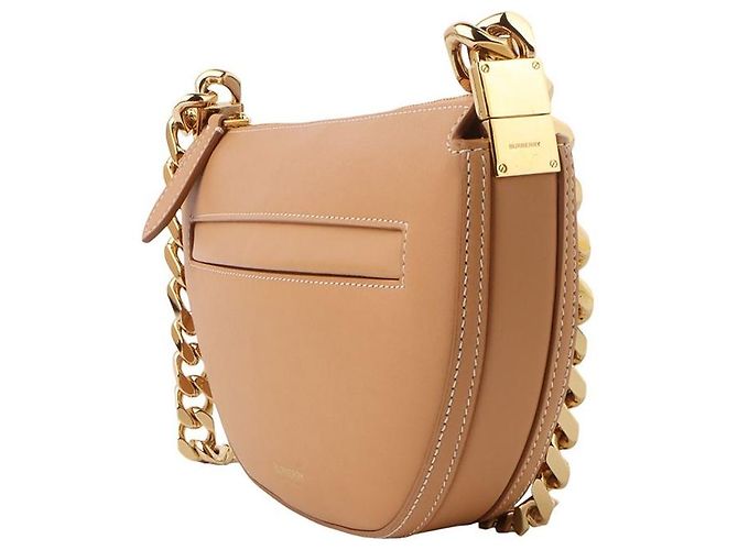 Burberry Mini borsa a tracolla Olympea in pelle con catena dorata - vista 2