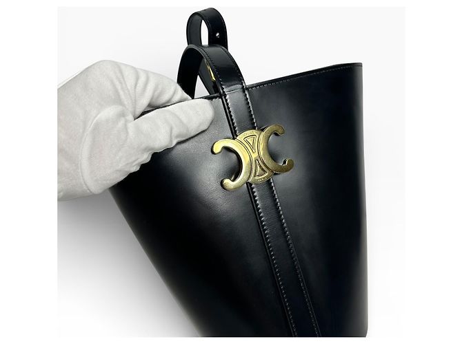 Céline Bolsa Bucket Triomphe de Ombro e Tiracolo Grade - vista 5