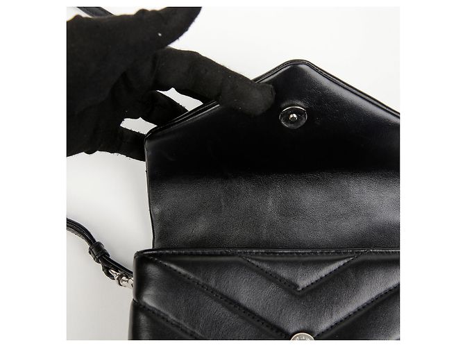 Autre Marque Borsa a tracolla Lulu Toy in pelle Nero Argento - vista 10