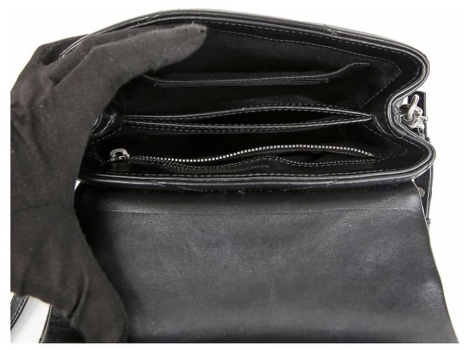 Autre Marque Borsa a tracolla Lulu Toy in pelle Nero Argento - vista 11