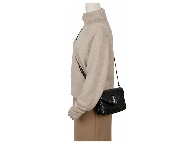 Autre Marque Borsa a tracolla Lulu Toy in pelle Nero Argento - vista 12