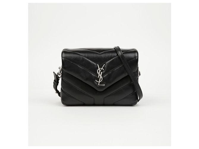 Autre Marque Borsa a tracolla Lulu Toy in pelle Nero Argento - vista 2