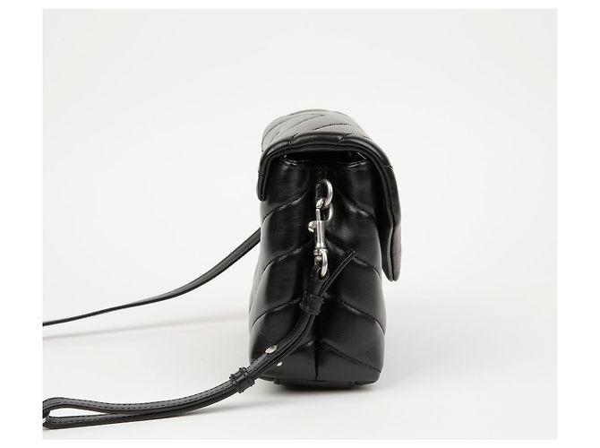 Autre Marque Borsa a tracolla Lulu Toy in pelle Nero Argento - vista 4