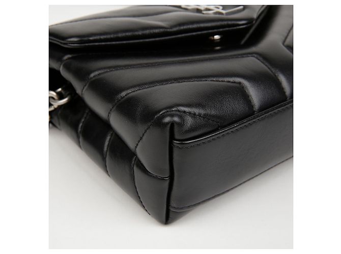Autre Marque Borsa a tracolla Lulu Toy in pelle Nero Argento - vista 6