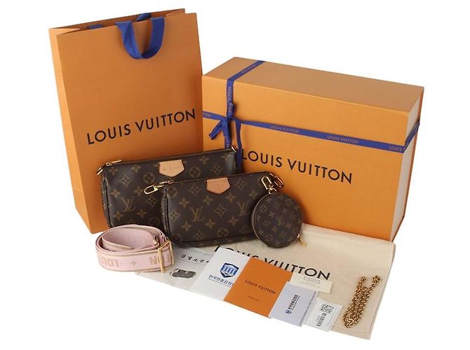 Louis Vuitton Monogram Multi Pochette Accessories Crossbody Pink - vista 8