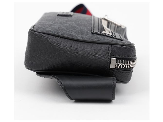 Gucci Borsello da cintura Soft GG Supreme Nero - vista 6