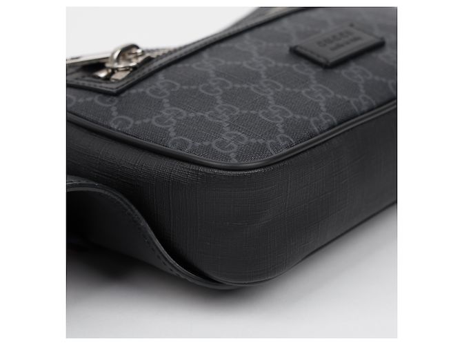 Gucci Borsello da cintura Soft GG Supreme Nero - vista 9
