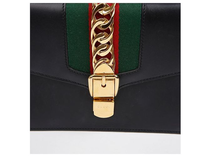 Gucci Picca Borsa a Tracolla Tote Nera - vista 4