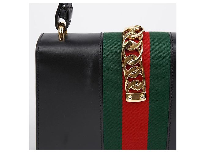 Gucci Picca Borsa a Tracolla Tote Nera - vista 6