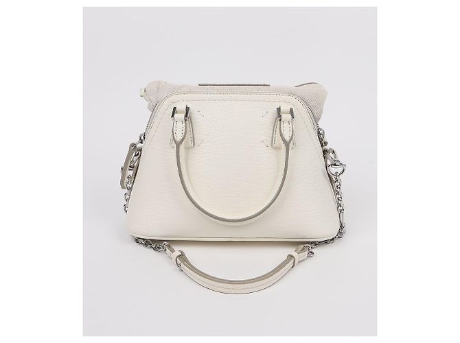 Maison Martin Margiela Maison Margiela Schultertasche Weiß Kalbsleder - Ansicht 4