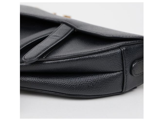 Dior Mini Leder Saddle Tote Bag Schwarz - Ansicht 12