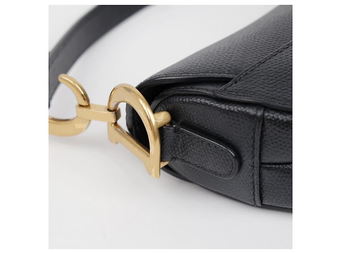 Dior Mini Leder Saddle Tote Bag Schwarz - Ansicht 15