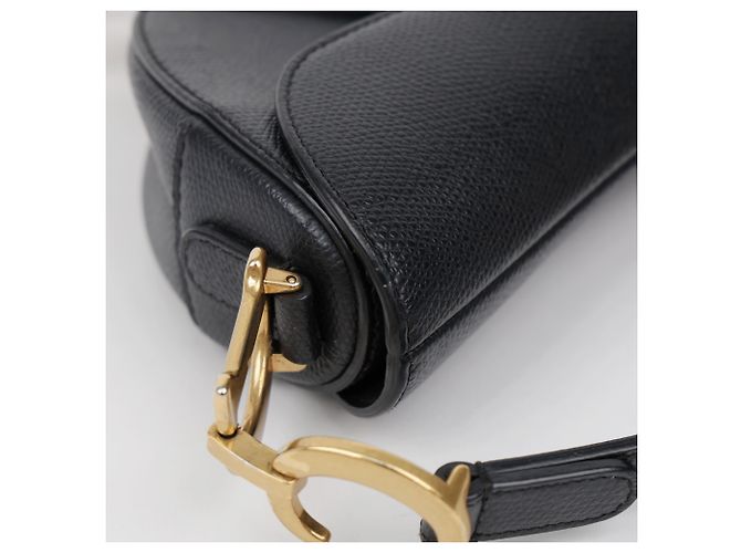 Dior Mini Leder Saddle Tote Bag Schwarz - Ansicht 17