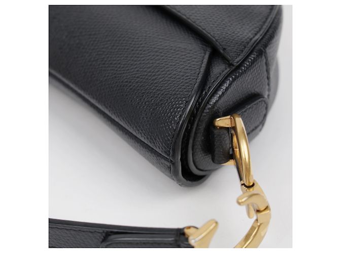 Dior Mini Leder Saddle Tote Bag Schwarz - Ansicht 18