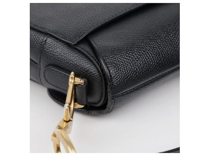 Dior Mini Leder Saddle Tote Bag Schwarz - Ansicht 19