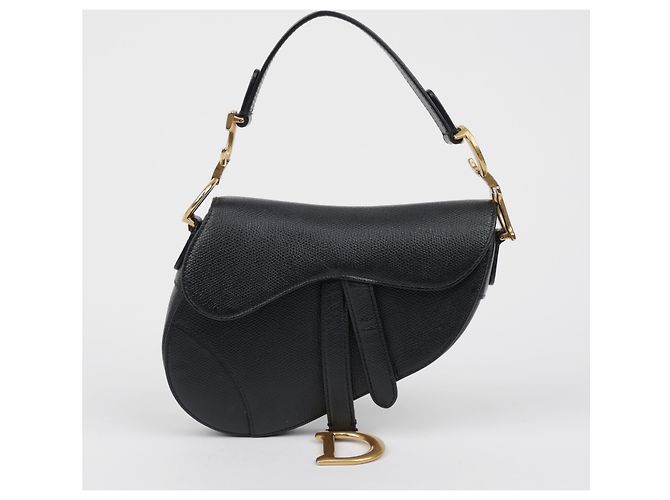 Dior Mini Leder Saddle Tote Bag Schwarz - Ansicht 2