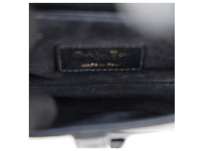 Dior Mini Leder Saddle Tote Bag Schwarz - Ansicht 21
