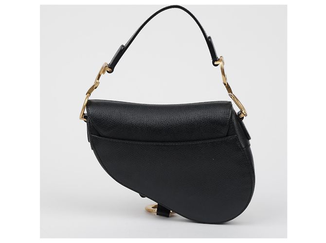Dior Mini Leder Saddle Tote Bag Schwarz - Ansicht 4