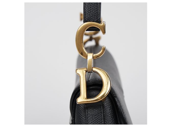 Dior Mini Leder Saddle Tote Bag Schwarz - Ansicht 6
