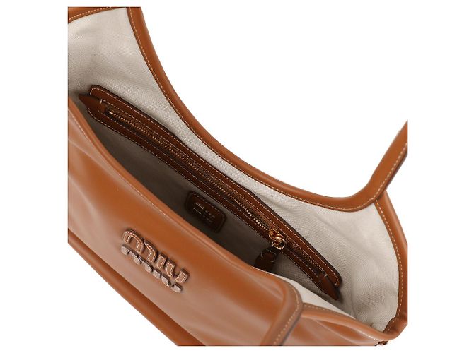 Miu Miu Ledertasche aus Kalbsleder Cognac - Ansicht 8