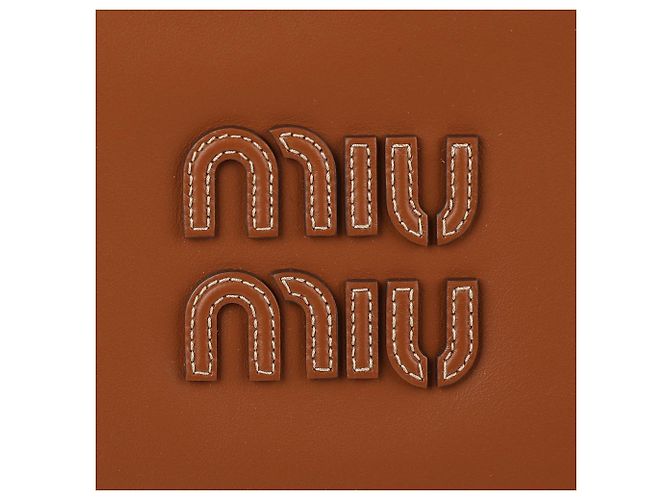 Miu Miu Ledertasche aus Kalbsleder Cognac - Ansicht 9