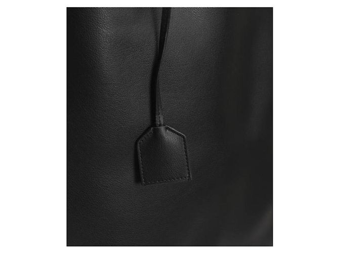 Autre Marque SAINT LAURENT Borsa Shopper Bold Nera in Pelle - vista 7
