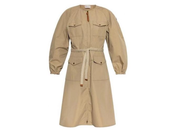 Vestido corto de algodón Moncler Beige - vista 4