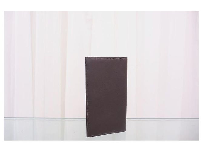 Hermès Citizen Twill Silk Long Wallet Dark Chocolate Brown - view 3