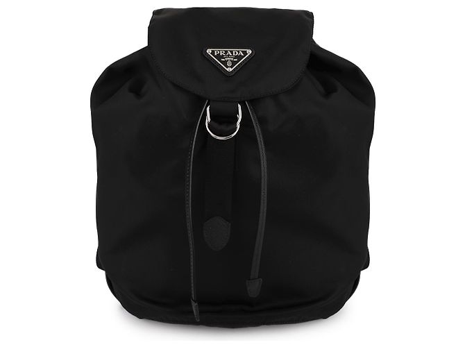 Zainetto Prada in nylon nero - vista 3