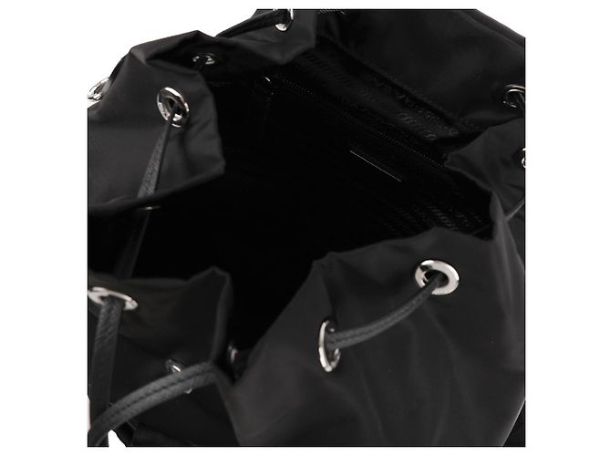Zainetto Prada in nylon nero - vista 8