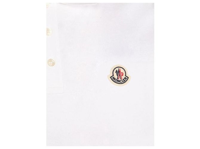 Moncler Piqué-Poloshirt aus Baumwolle mit Logo-Patch - Ansicht 6