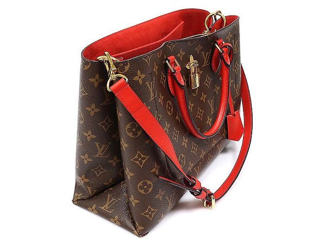 Louis Vuitton Borsa Tote Monogram Canvas Coquelicot Flower - vista 3