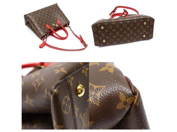 Louis Vuitton Borsa Tote Monogram Canvas Coquelicot Flower - vista 5