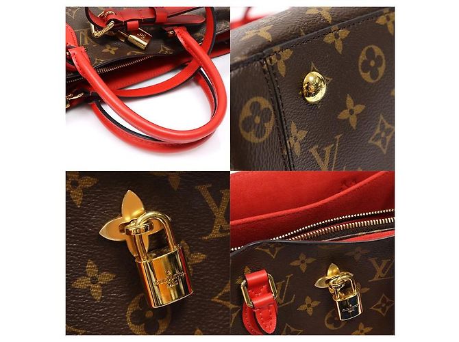 Louis Vuitton Borsa Tote Monogram Canvas Coquelicot Flower - vista 6