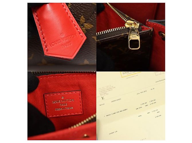 Louis Vuitton Borsa Tote Monogram Canvas Coquelicot Flower - vista 7